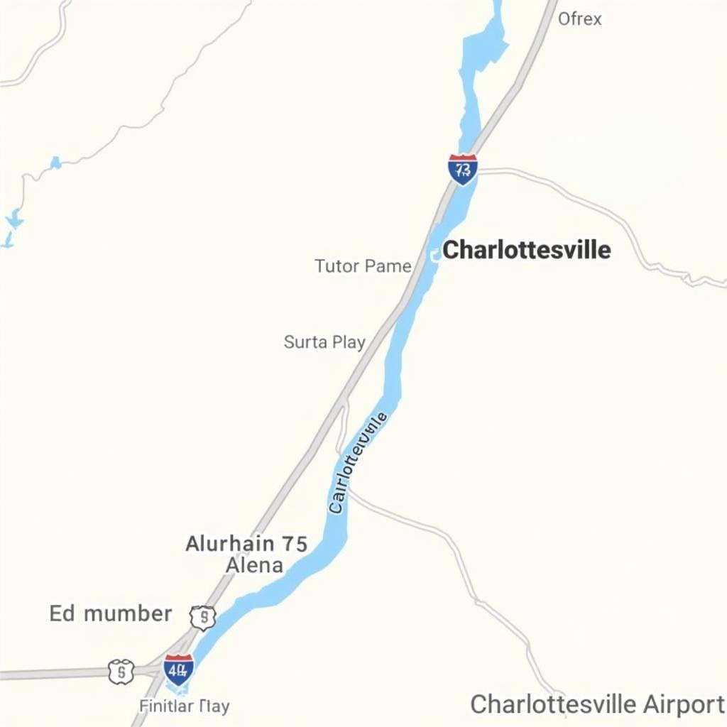 Driving Directions from Charlottesville Airport