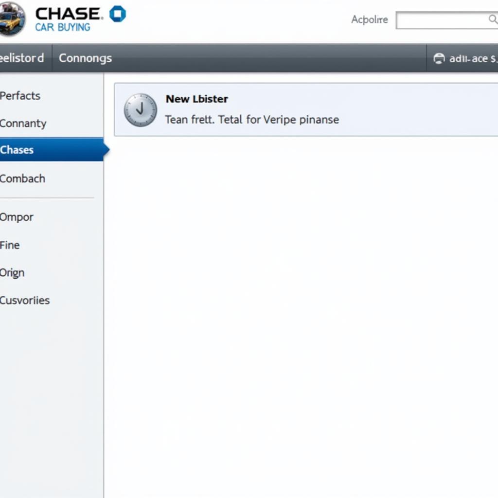 Chase Car Buying Service Dashboard