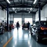 Modern car service garage in Chesham