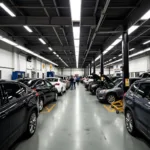 Chicago Midway car repair shop in action