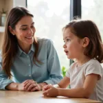 Children and Caregiver Communicating