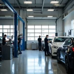 Modern car service center in the City of Irene