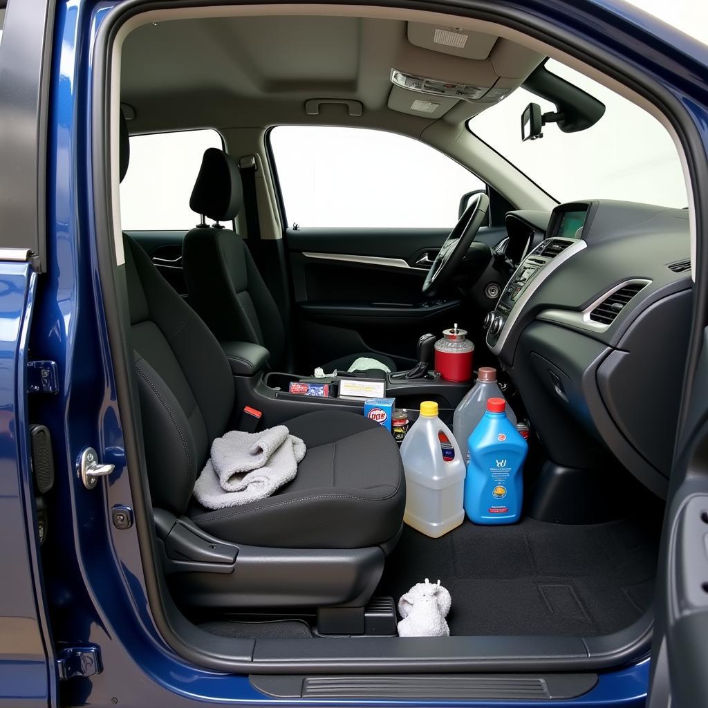 Clean Car Interior for Service