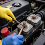 Cleaning Car Battery Terminals