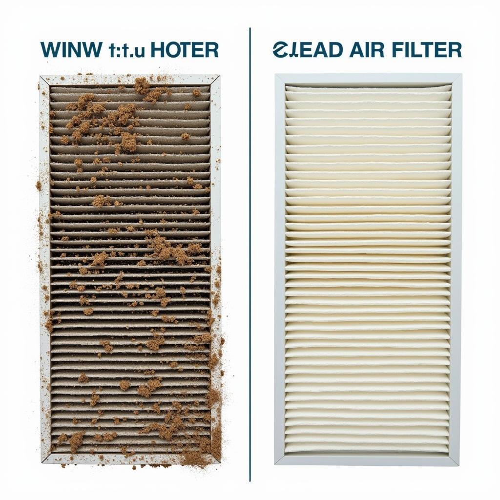 Clogged vs. Clean Air Filter