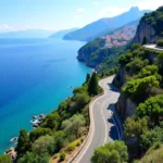 Breathtaking view of the coastal road to Sorrento