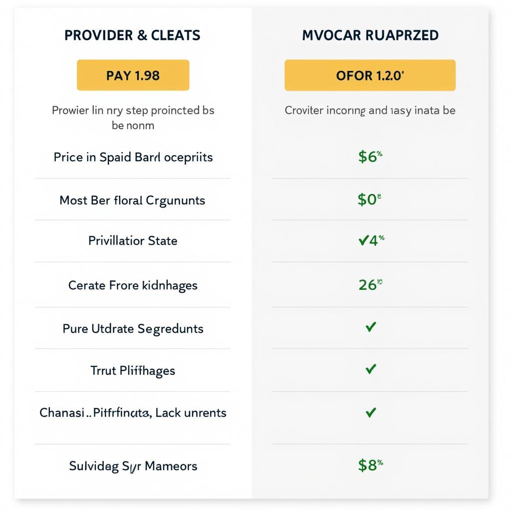 Comparing Car Service Quotes