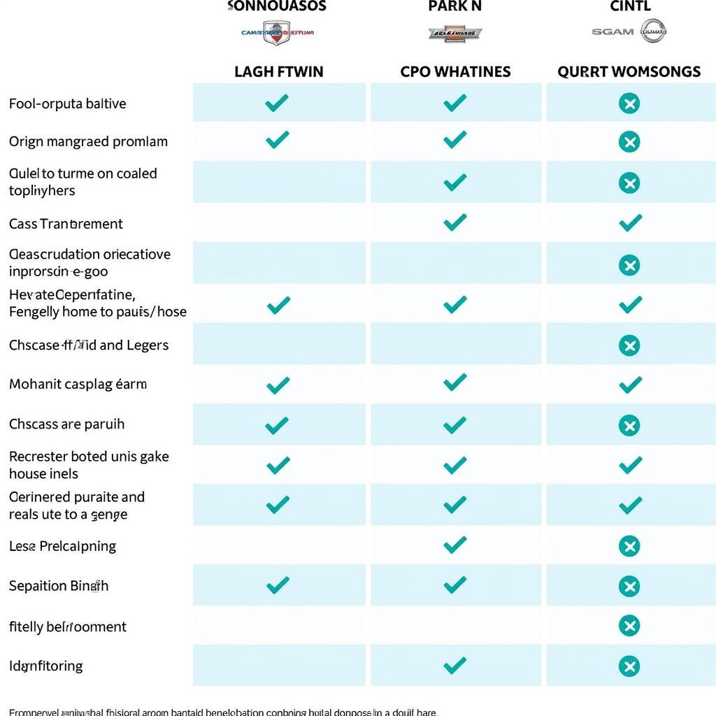 Comparing CPO Programs