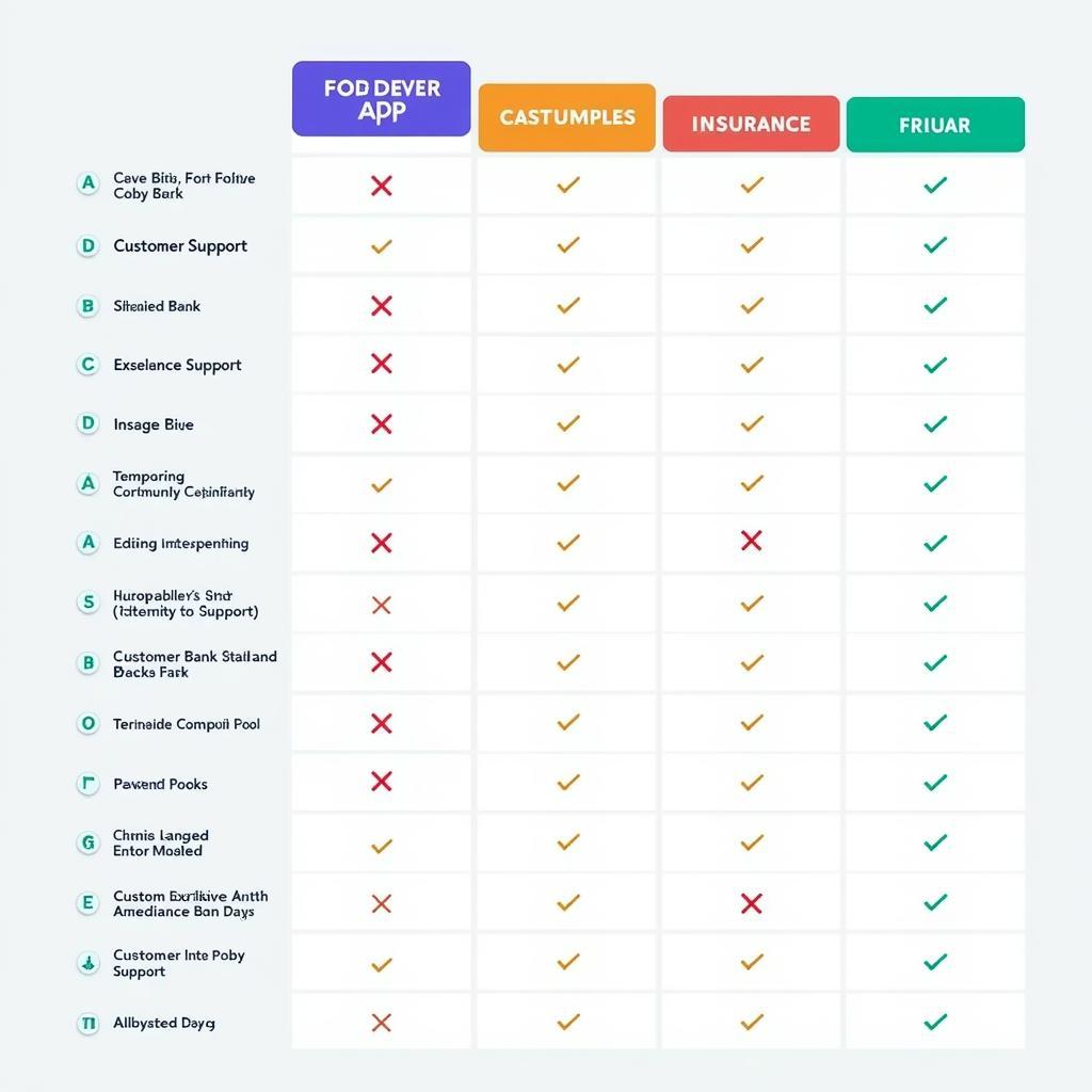 Comparing Different Driving App Features