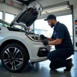 Modern car service center in Coopers Plains