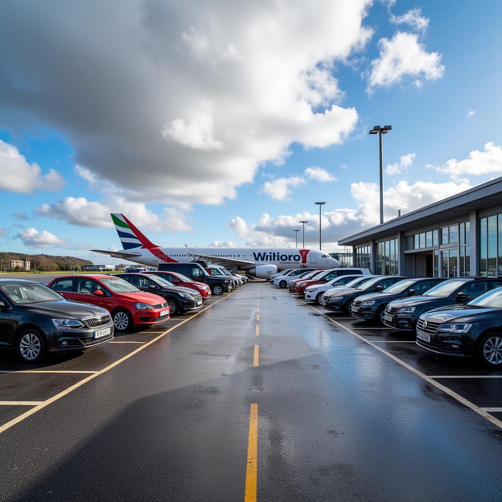 Car Service Waiting at Cork Airport Terminal