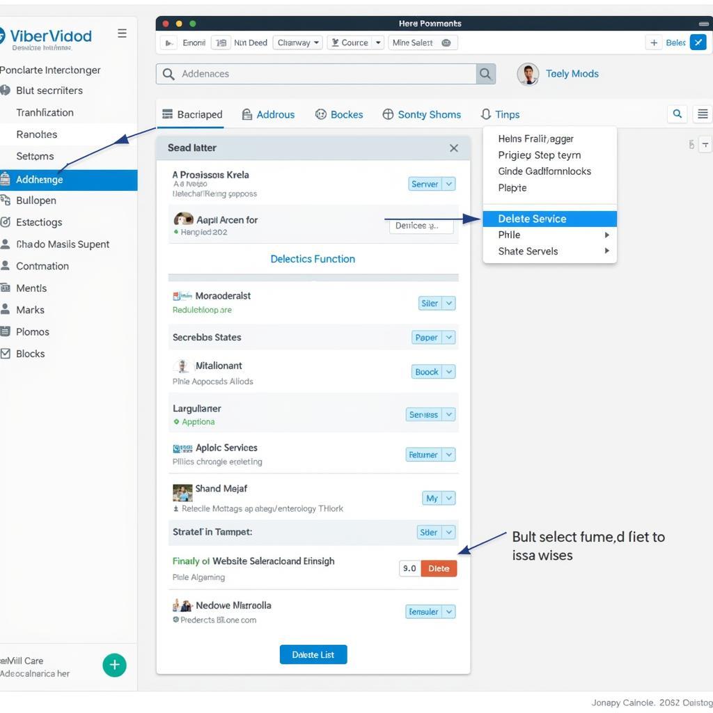 Credible Care Service Management Interface