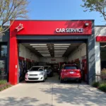 Dallas car service shop front