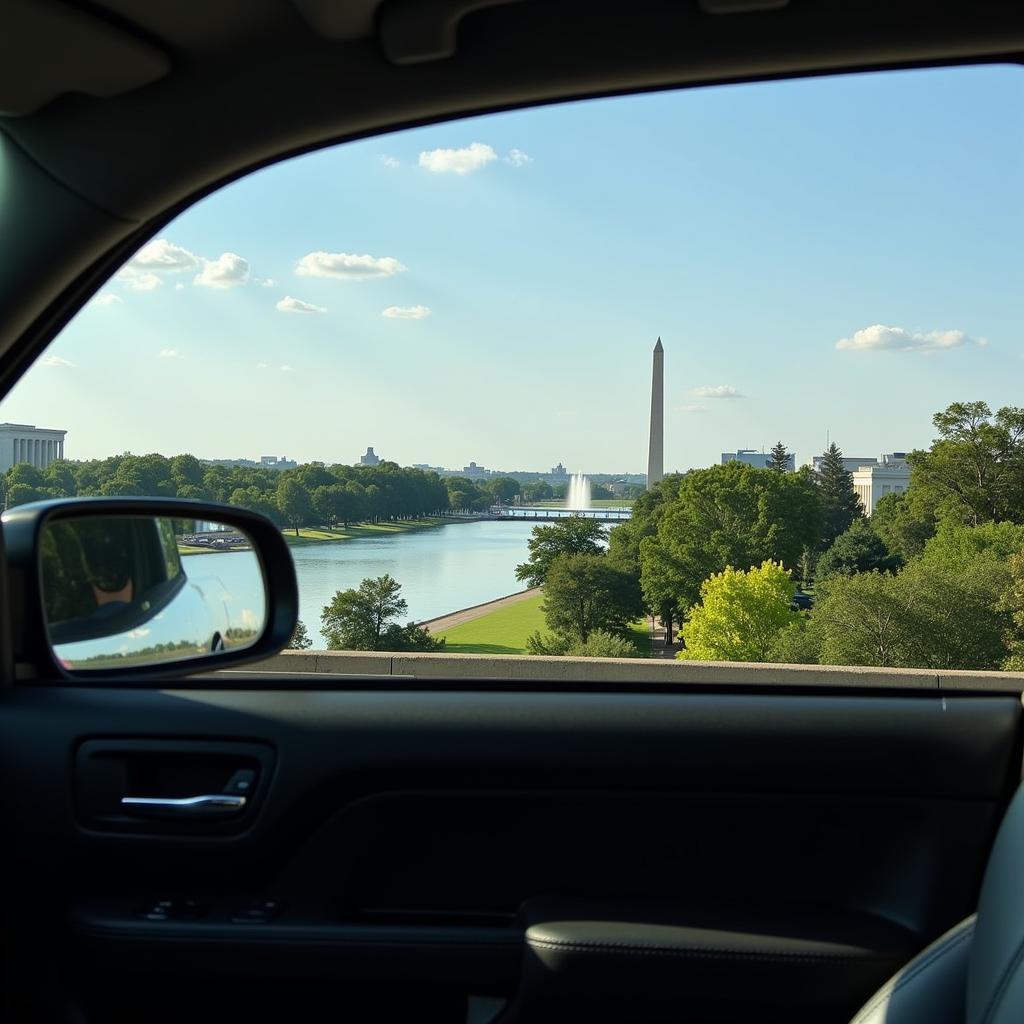 Enjoying DC Landmarks from a Car Service