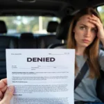 Denied car service claim paperwork