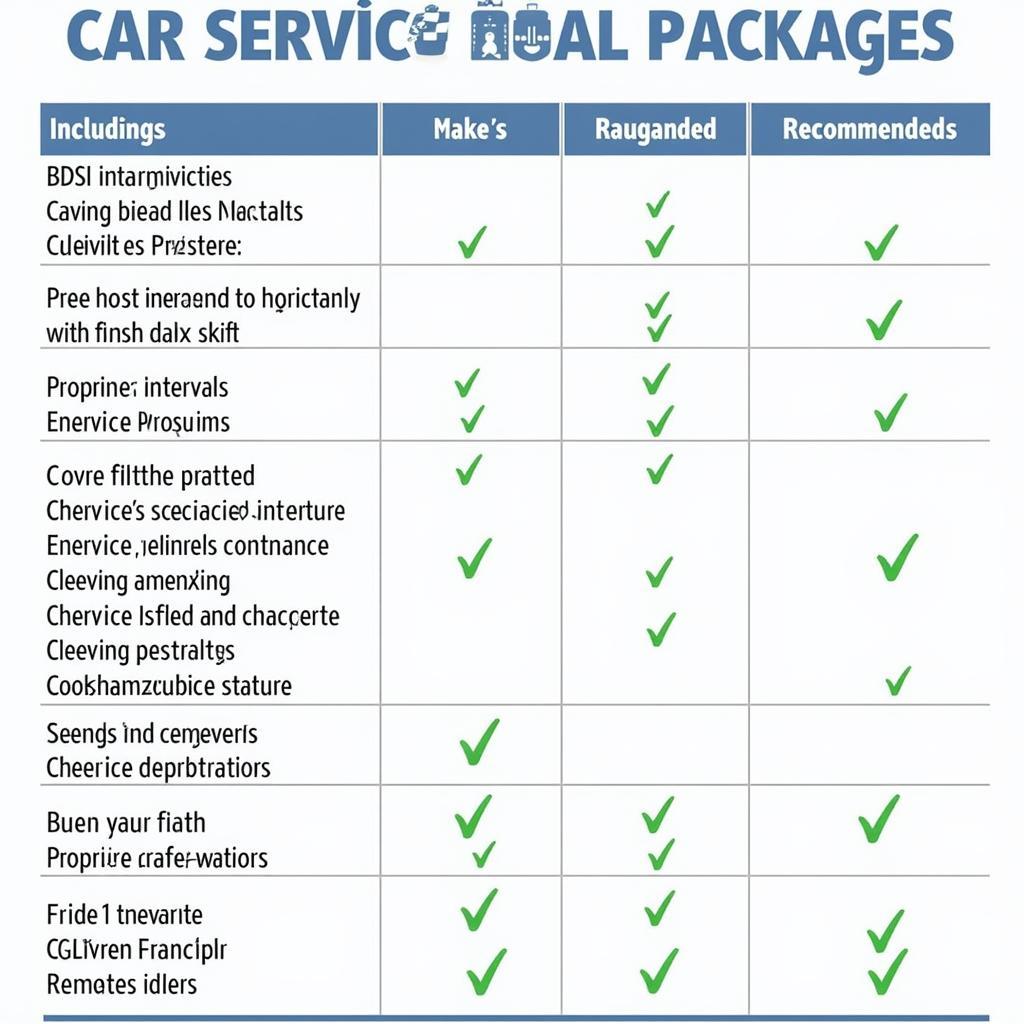 Derby Car Service Packages