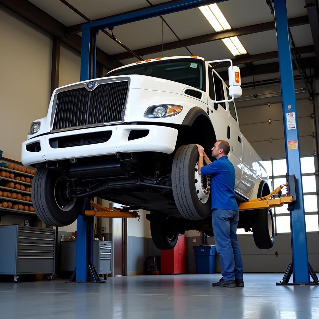 Diesel Car Getting Serviced