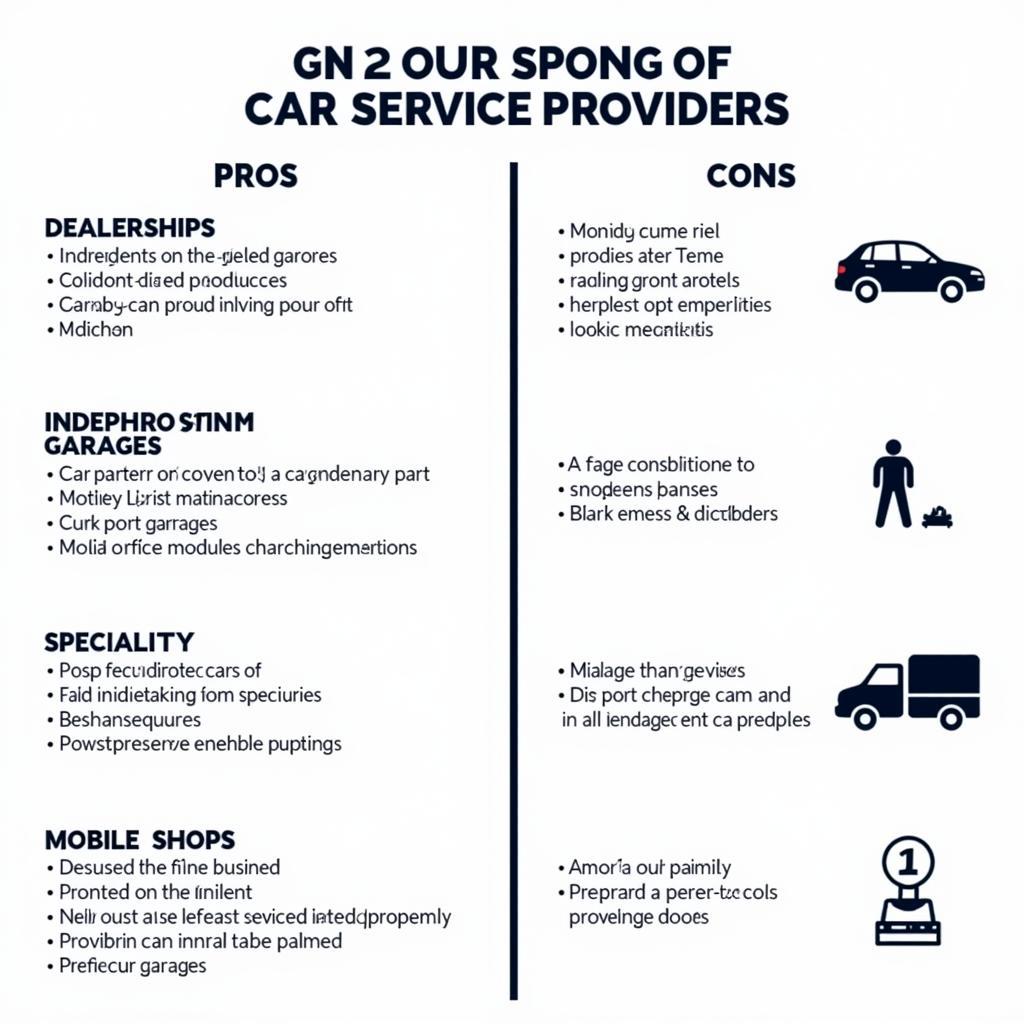 Types of Car Service Providers