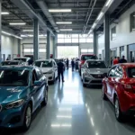 Car Service Bay at a Different Dealership