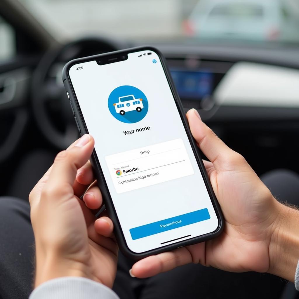 Using digital wallet for hyre car services