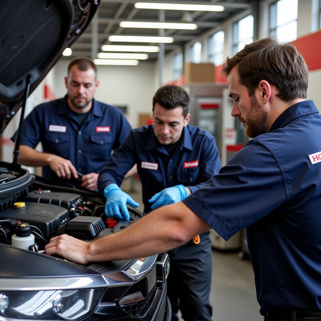 Don Ayres Honda Certified Technicians at Work