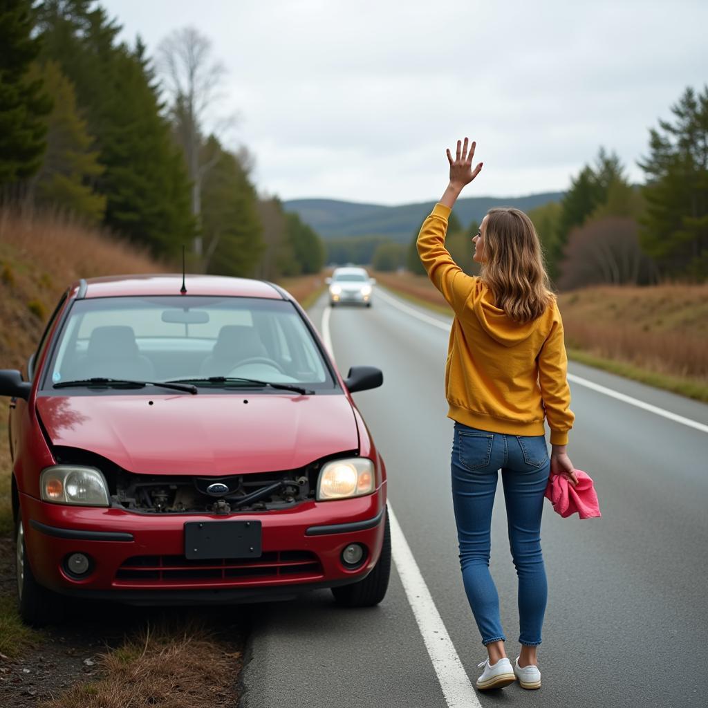 Driver Signaling for Help After Car Breakdown