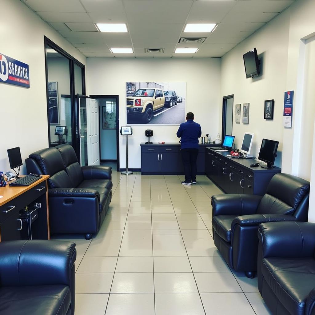 Modern Car Service Centre Interior in Edenvale