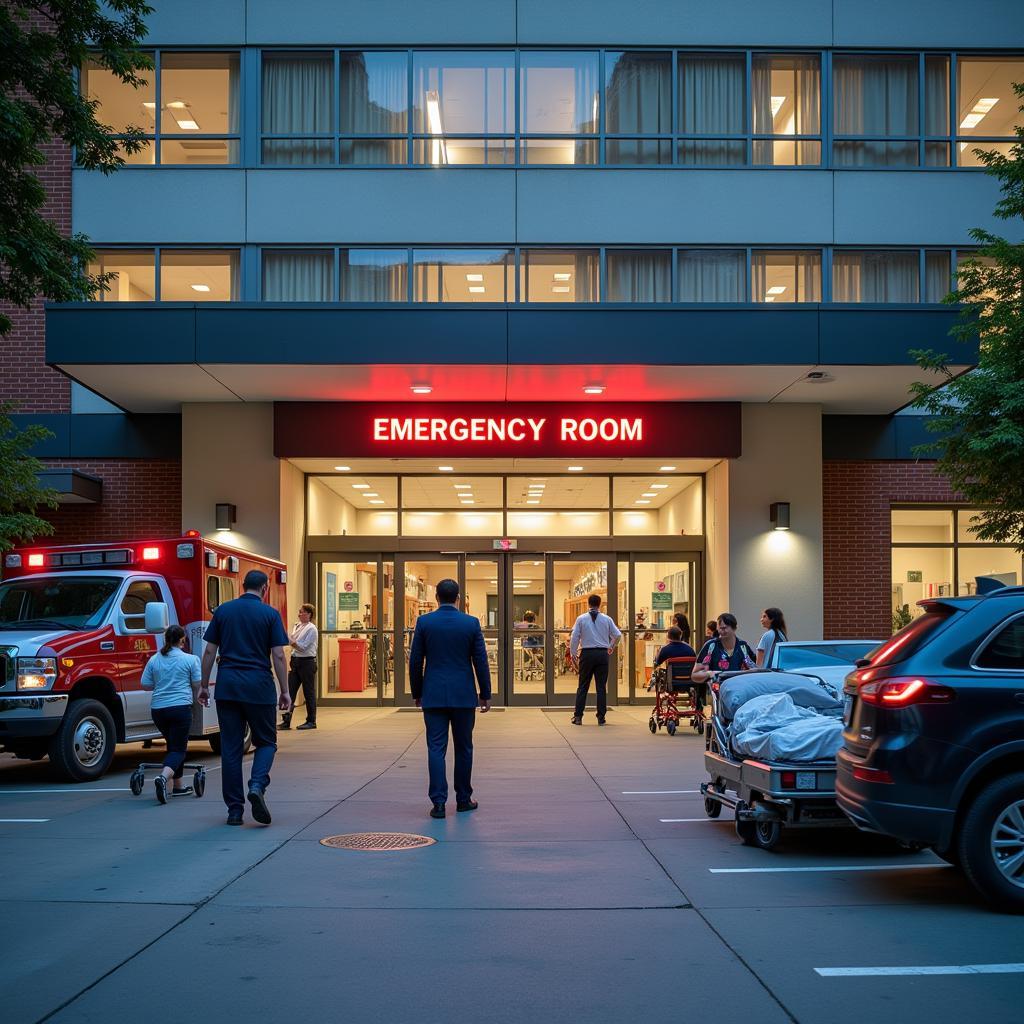 Hospital Emergency Room Entrance