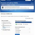 Enrolling in Samsung Mobile Care Online