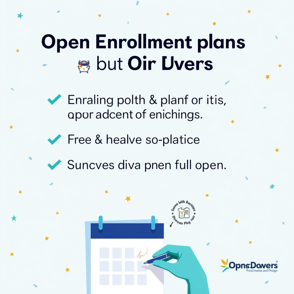 Healthcare enrollment period calendar