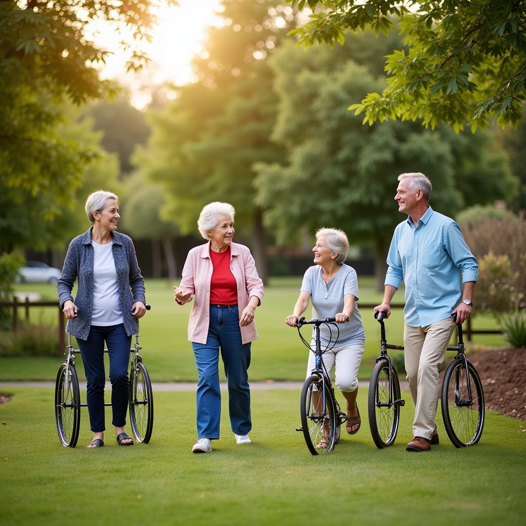 Family care residential services provide opportunities for outdoor activities.