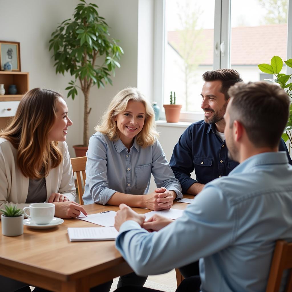 Family Discussing PCA Options