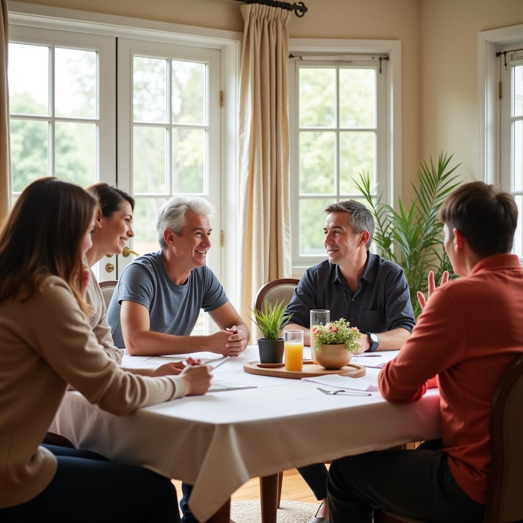 Family Discussing Elder Care