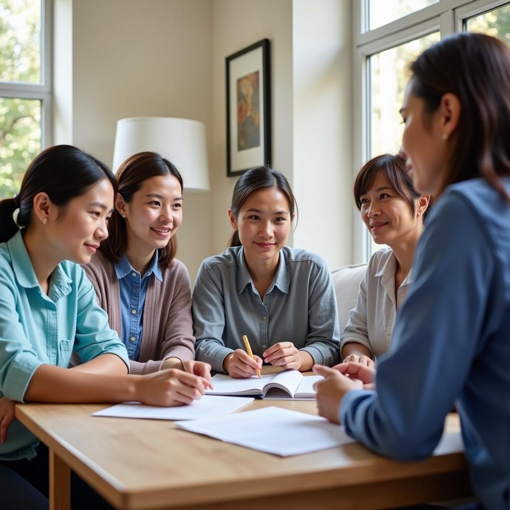 Family Meeting with Home Care Provider in San Mateo