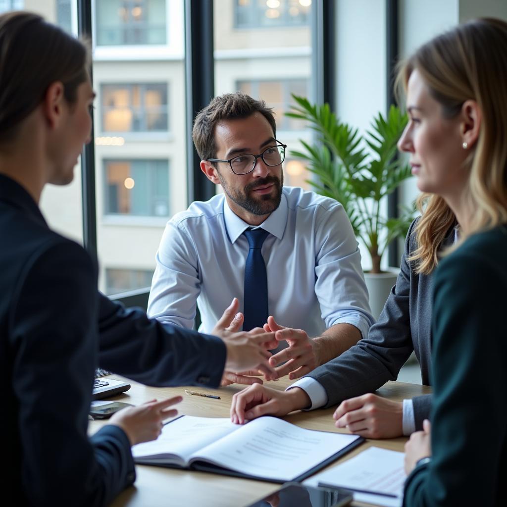 Finance Professionals in a Meeting