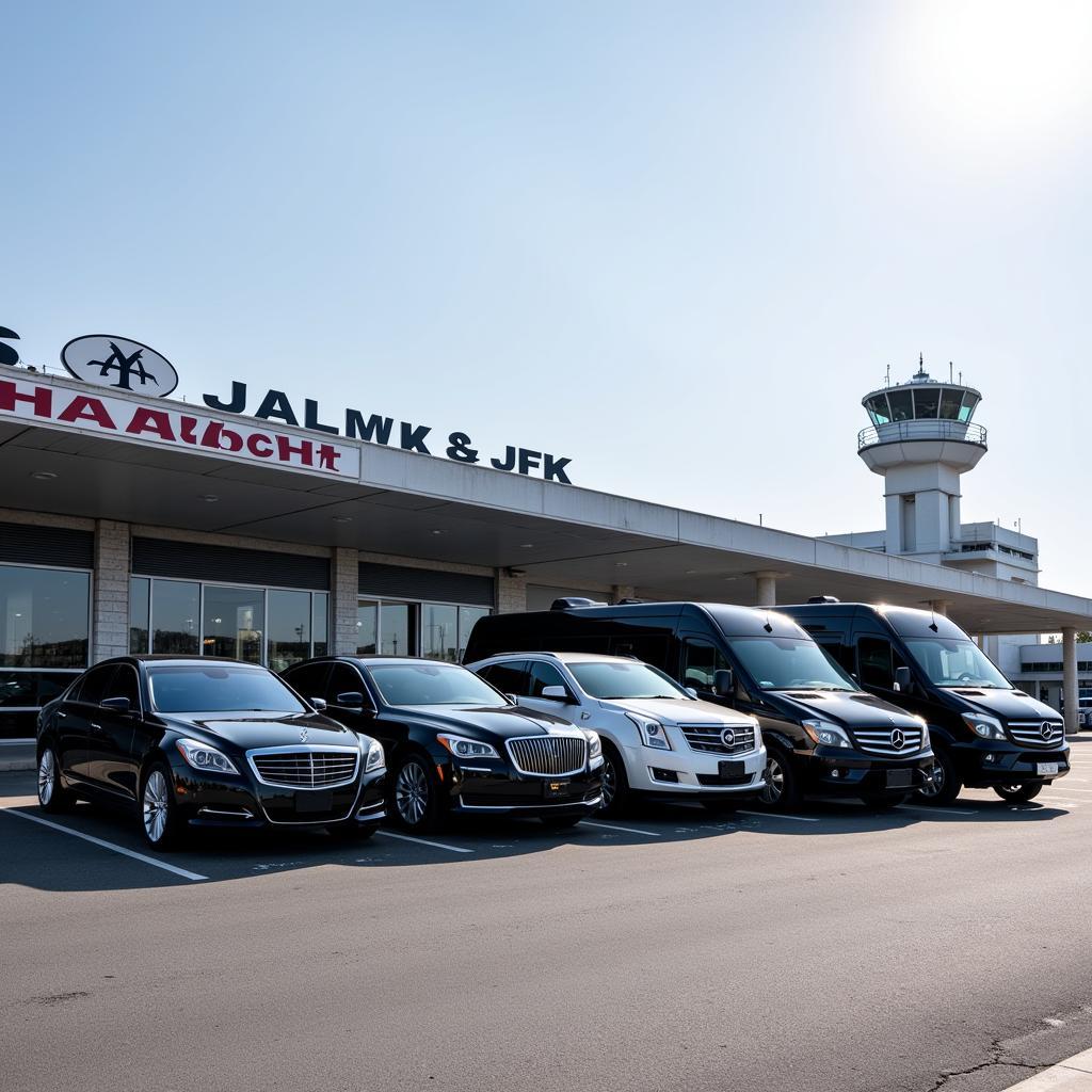 Fleet of luxury vehicles for airport transfers