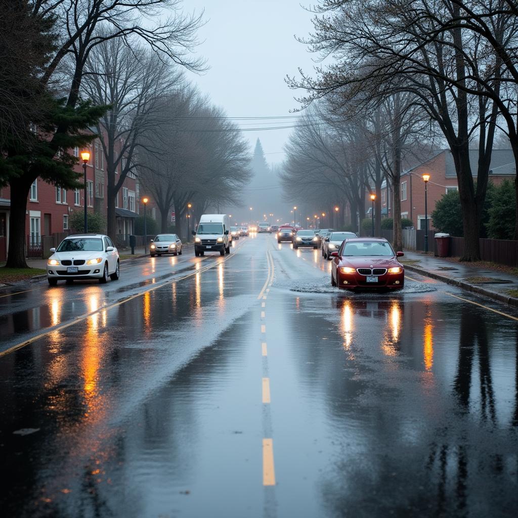 Flooded Street Car Service