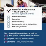 Car service 4yr checklist