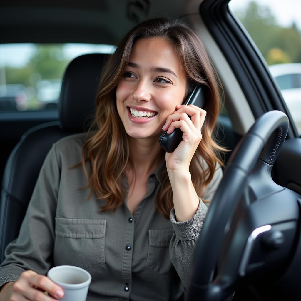 Frustrated Car Owner on the Phone