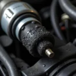 Fuel Injector with Carbon Buildup