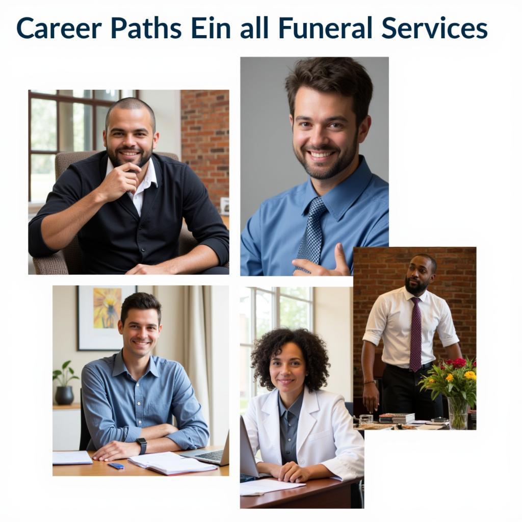 Various roles within the funeral service profession