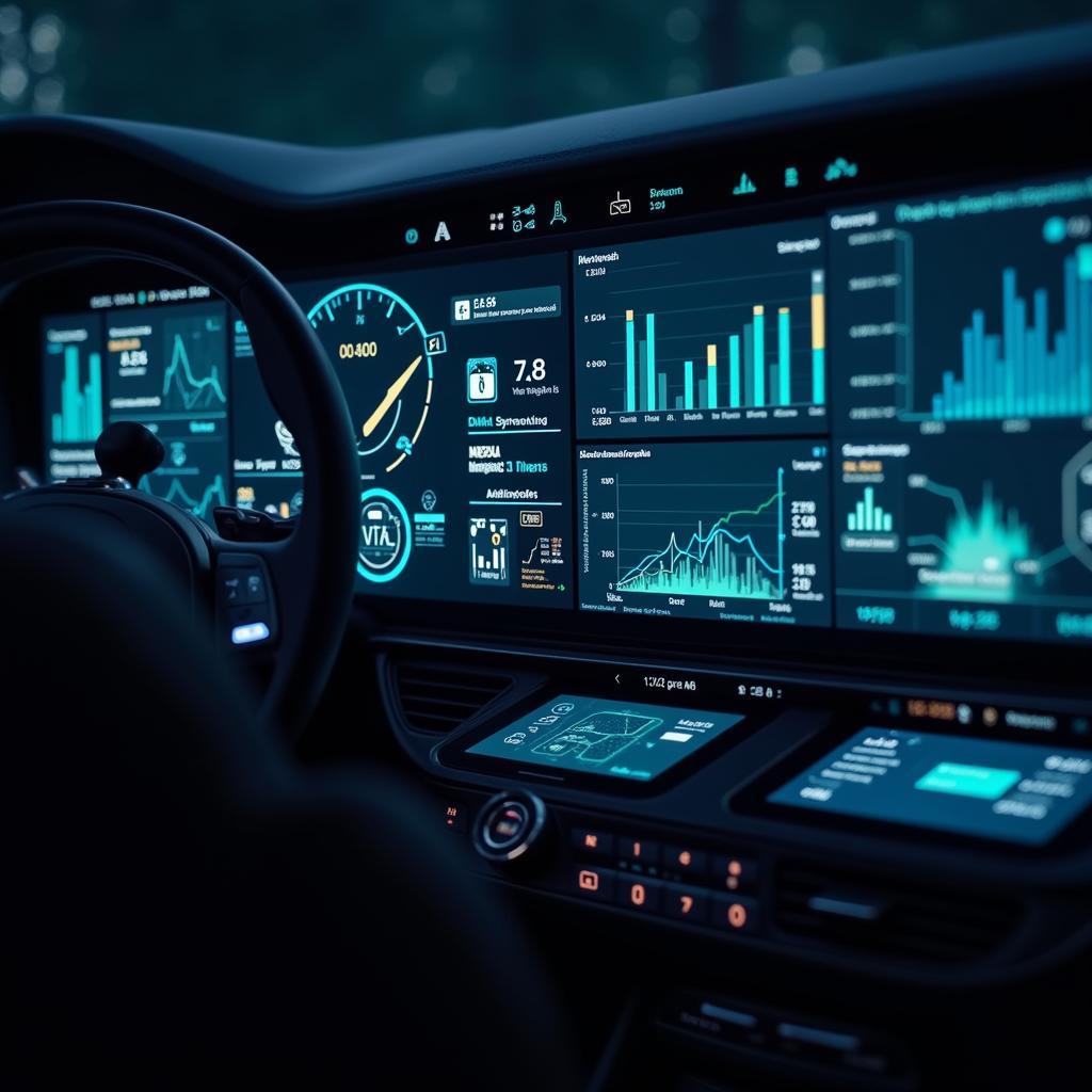 Futuristic Car Data Service Interface