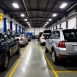 Busy Fyshwick Car Service Center