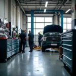 Modern car service centre in Glasgow