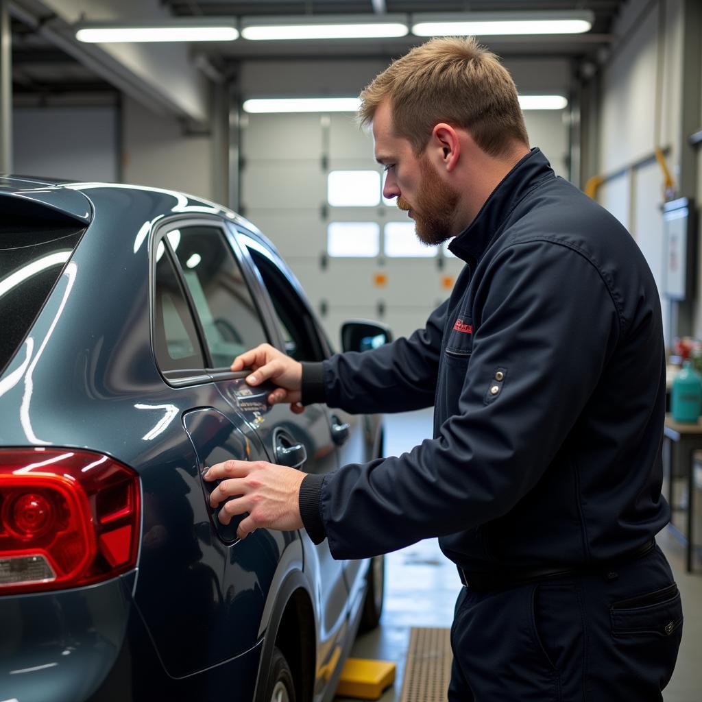 MOT testing in progress