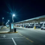 Secure car park in Grimsby