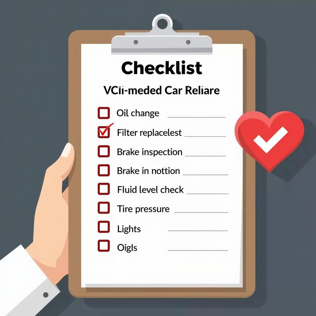 Car service checklist at Halfords