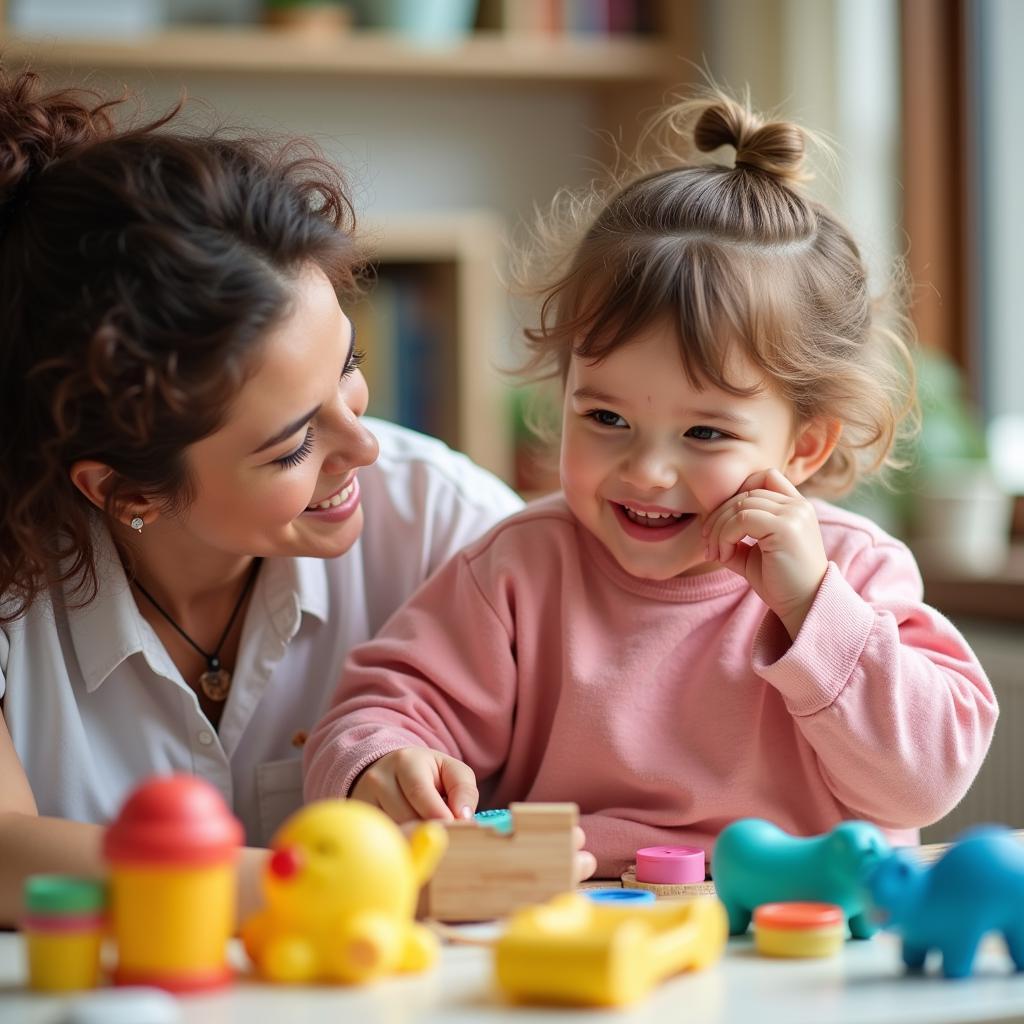 Happy Child Playing Games