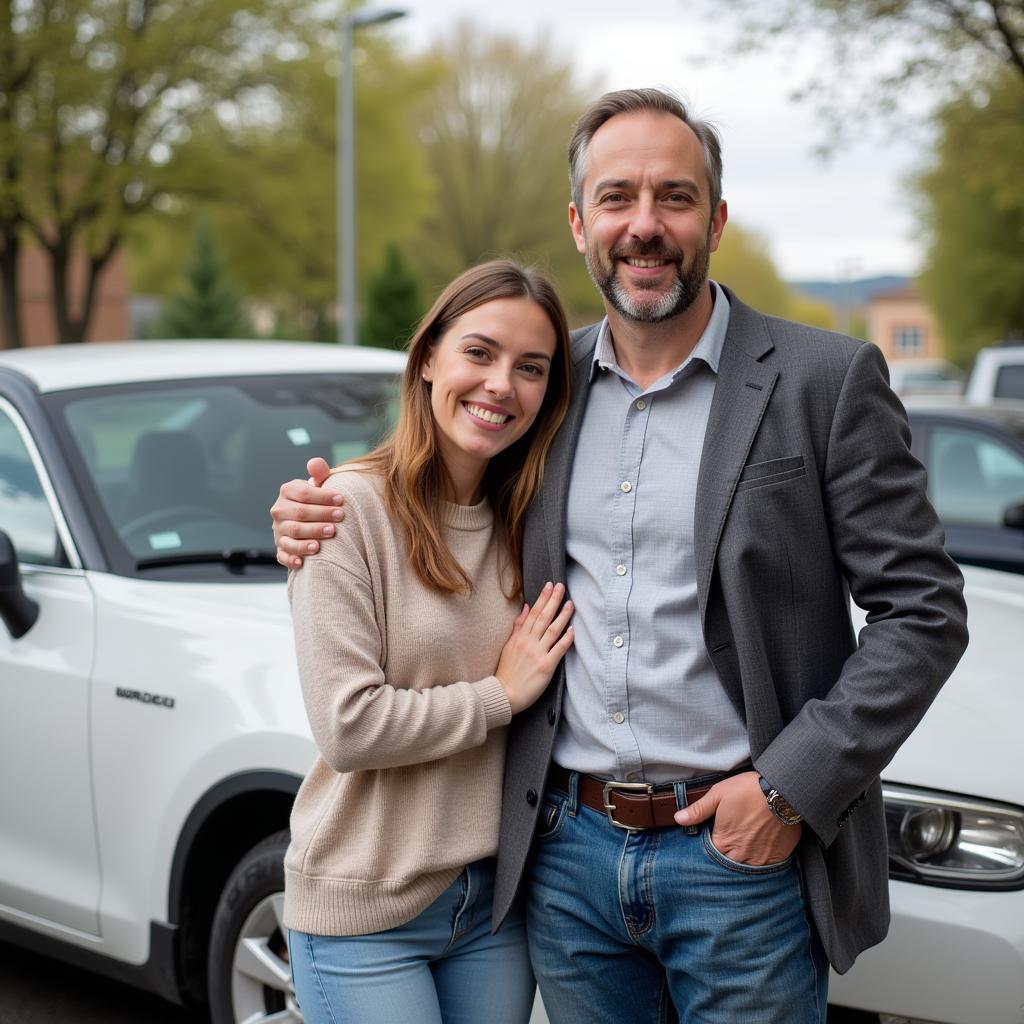 Couple Buying a Used Car with Confidence