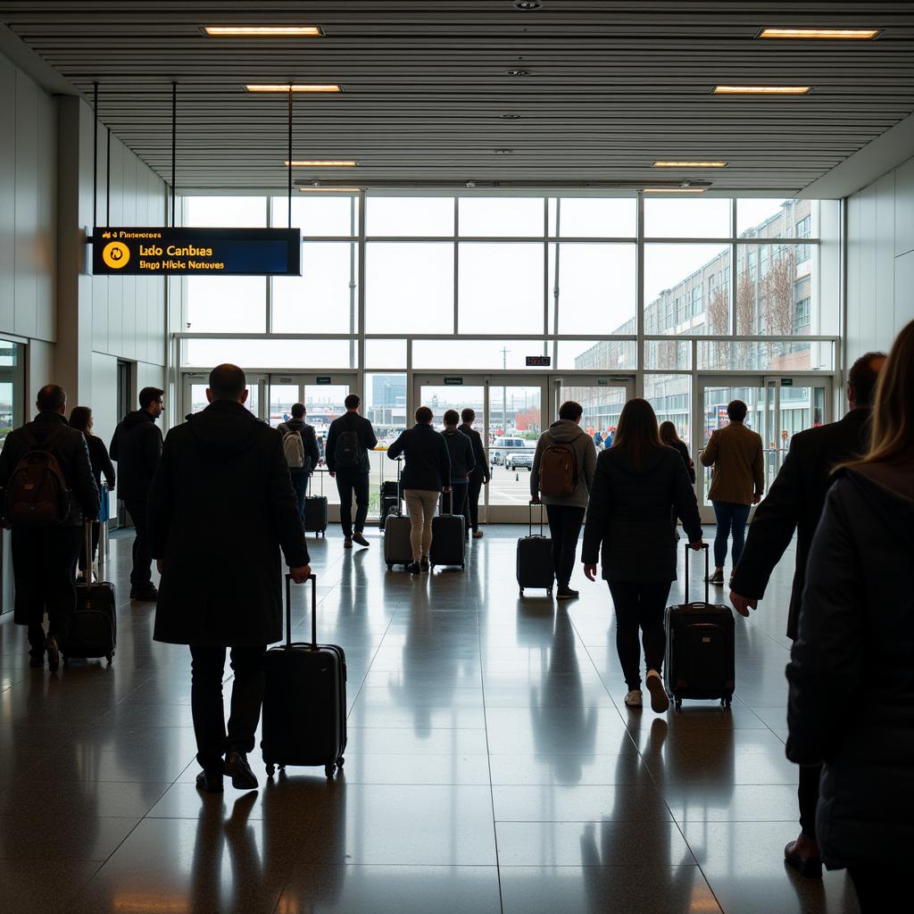 Heathrow Airport arrival hall